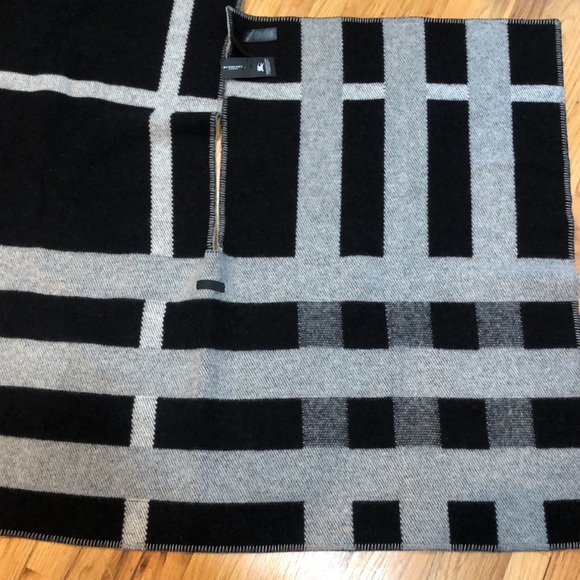 Mega check cape Burberry prorsum collection natural white - Picture 6 of 16